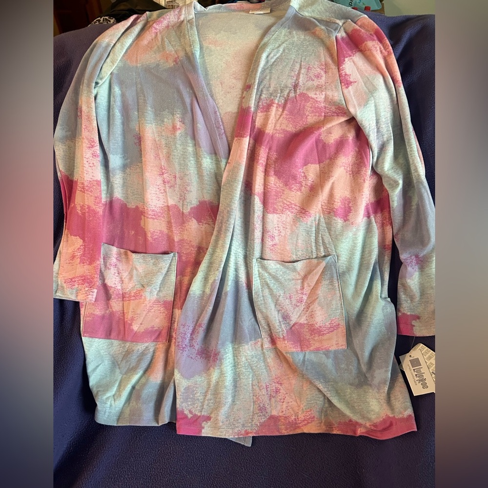 LulaRoe Caroline cardigan pastel colors